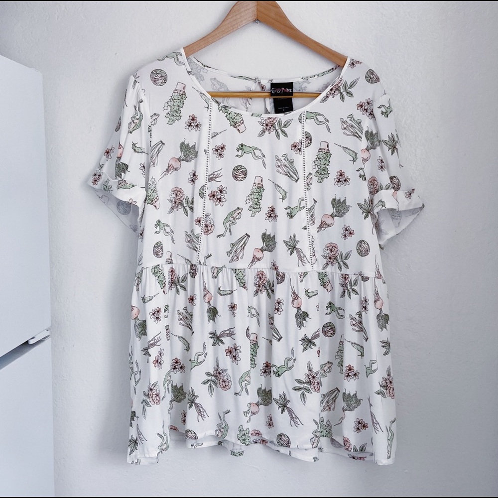 Torrid Plus Size Harry Potter Herbology Blouse